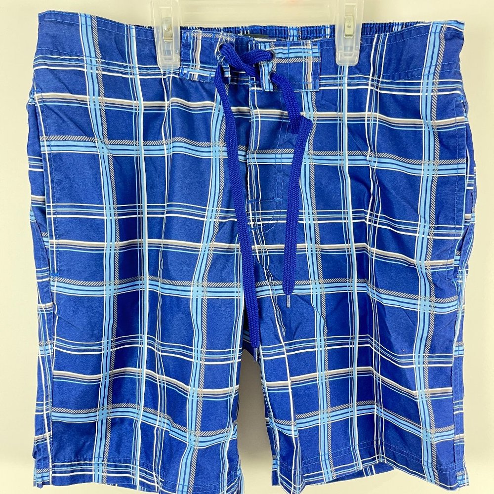 Logan Hill Swim Trunks Shorts Mens Size S 30-32 Blue Polyester
